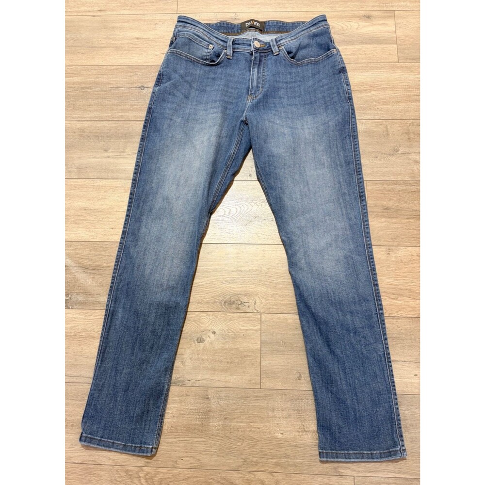 Duer DU/ER Jeans Mens 32x32 Blue L2X Relaxed Performance Denim Stretch Taper